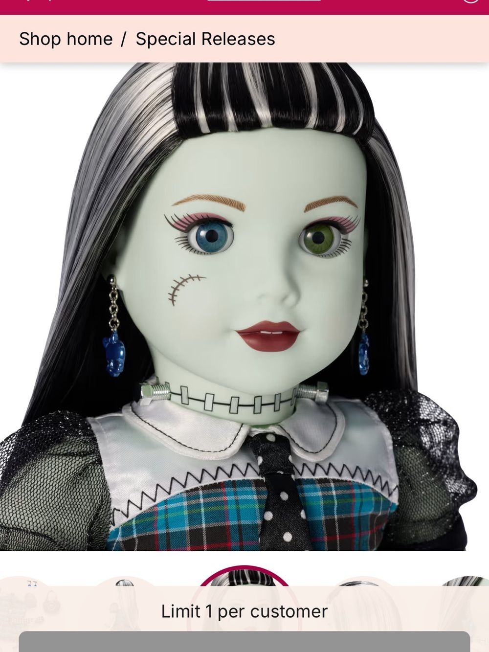 Monster High® Frankie Stein® Doll by American Girl®